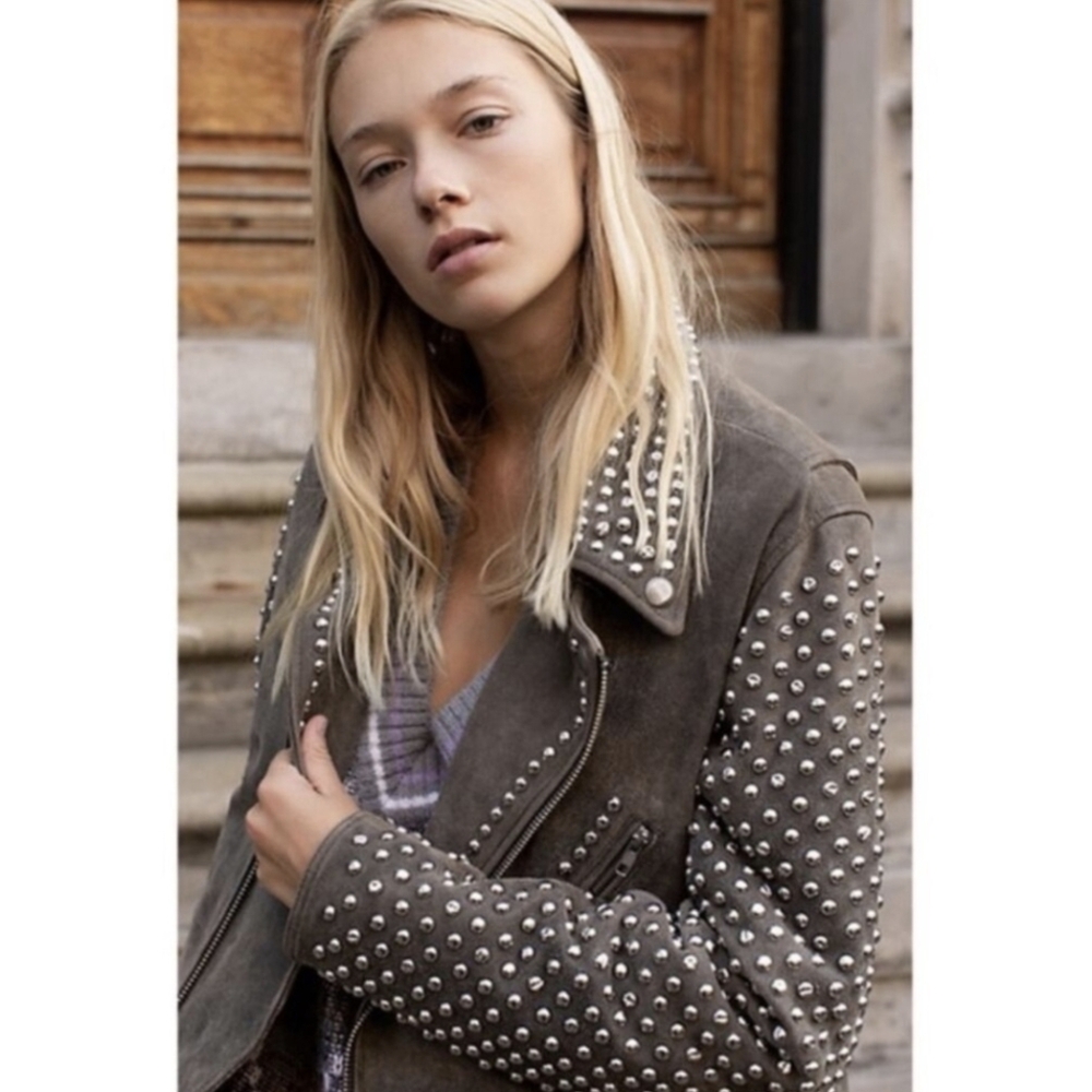 Valentina Studded Moto Jacket